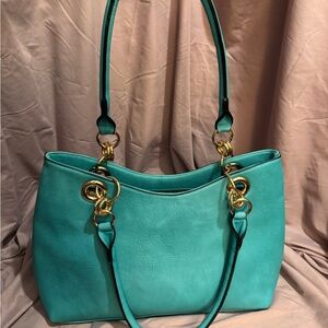 Carryall Turquoise Shoulder Bag